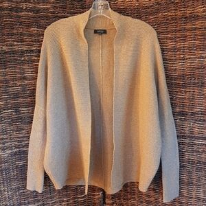 Aritzia Babaton Wool Cashmere Minimalist Grandpa Cardigan Sweater XXS Brown Tan